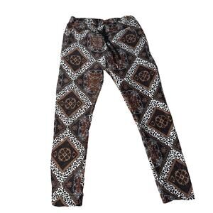 The Porter Collective Baroque Leopard Print Pants Made in Italy Size S